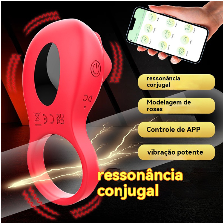 Anel Peniano Vibratório com Controle APP 