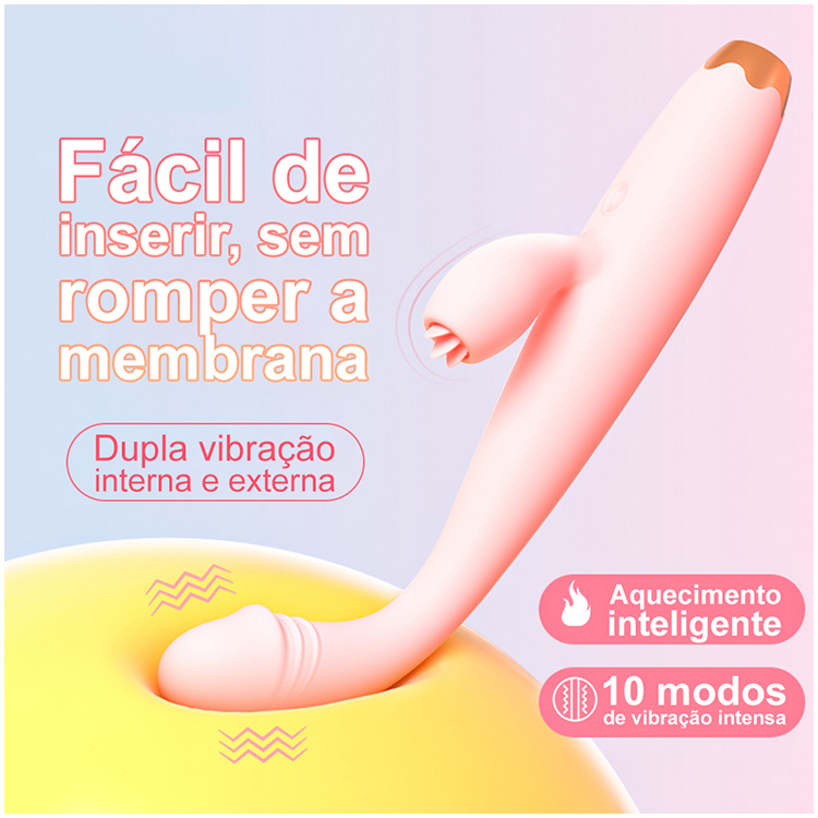 Vibrador Duplo com Aquecimento