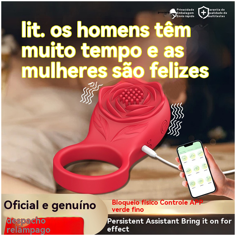 Anel Peniano Vibratório com Controle APP 