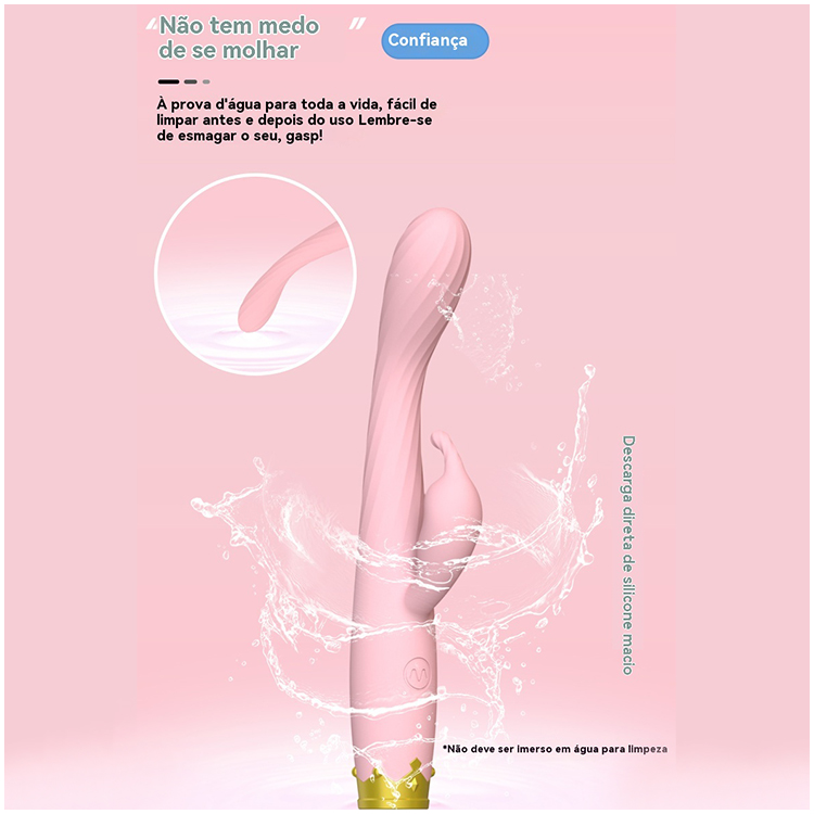 Vibrador Flexível para Estímulo de Ponto G e Clitóris – 10 Modos de Vibração com Design Slim e Silicone Macio