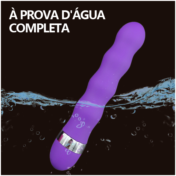 Vibrador Ondulado em ABS – Design de Espiral, Multi-frequência, Resistente à Água