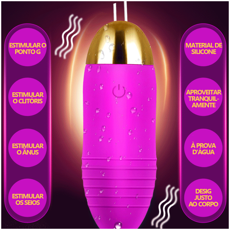 Mini Bullet Vibrador com Controle Remoto