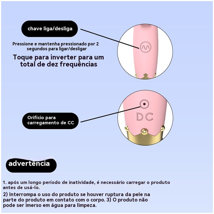 Vibrador Slim com Estímulo Duplo 