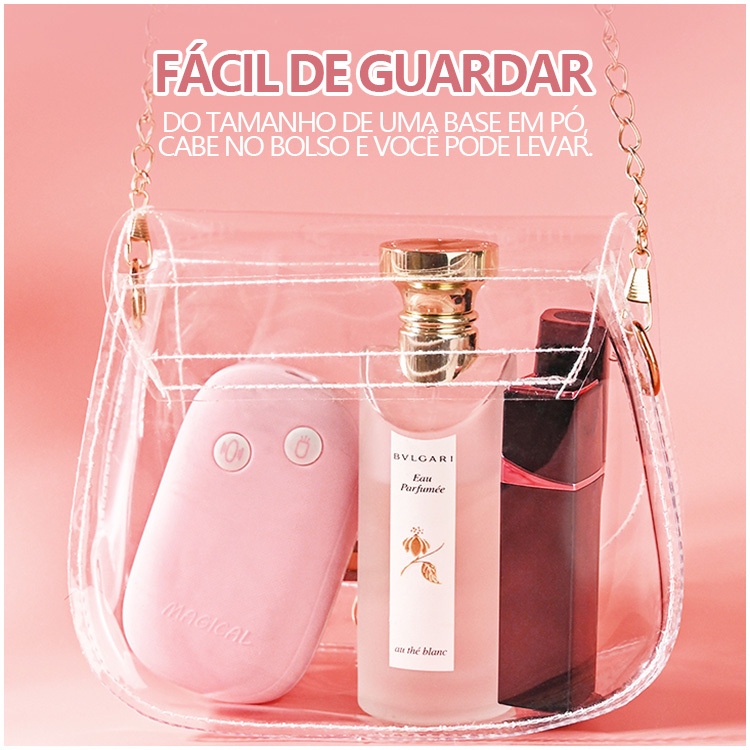 Vibrador Duplo com Estimulação por Vibração e Lamber – Estojo Magnético Recarregável