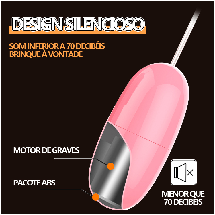 Vibrador Bala com Controle Remoto