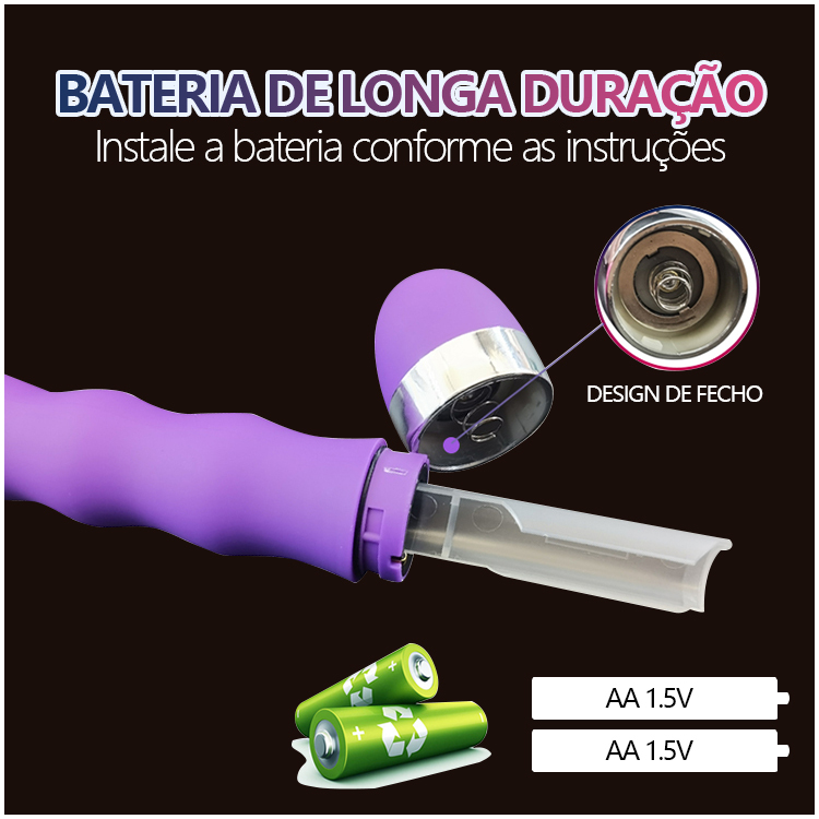 Vibrador Ondulado em ABS – Design de Espiral, Multi-frequência, Resistente à Água