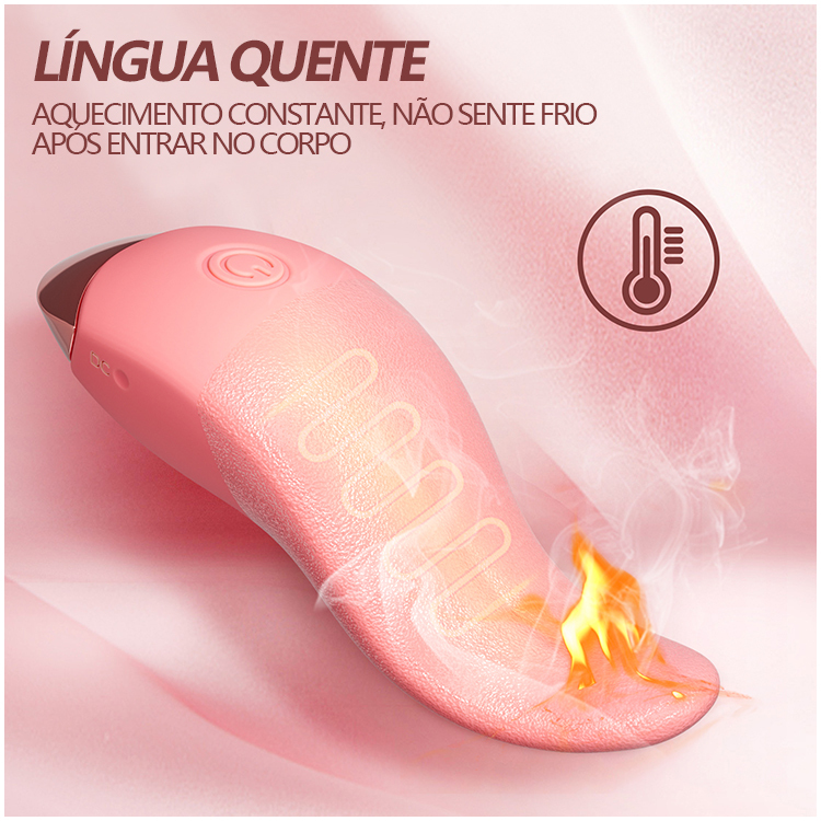 Vibrador de Língua com 10 Modos