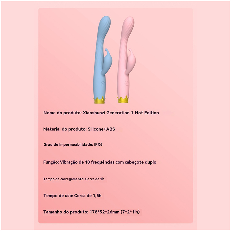 Vibrador Slim com Estímulo Duplo 