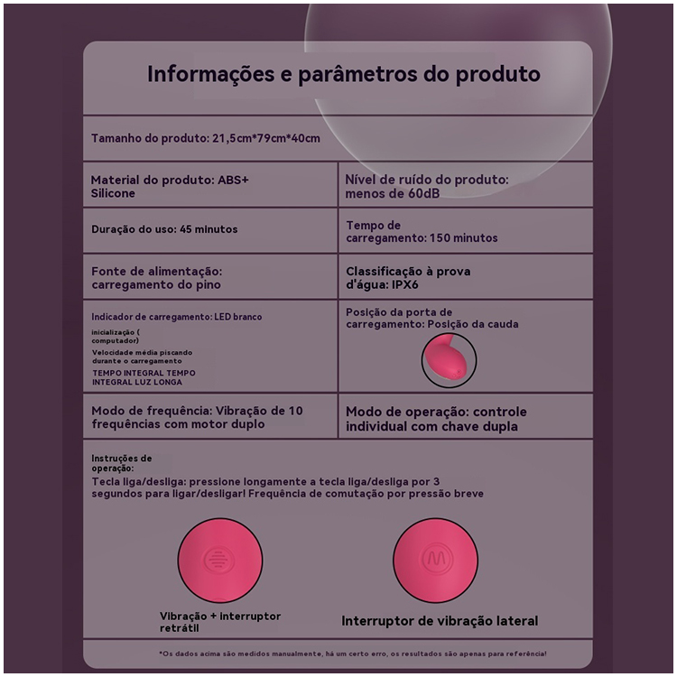 Vibrador Duplo com Estímulo de Clitóris e Ponto G 