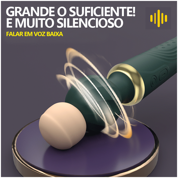 Vibrador Tipo Varinha com Dupla Estimulação