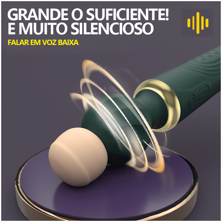 Vibrador Tipo Varinha com Dupla Estimulação