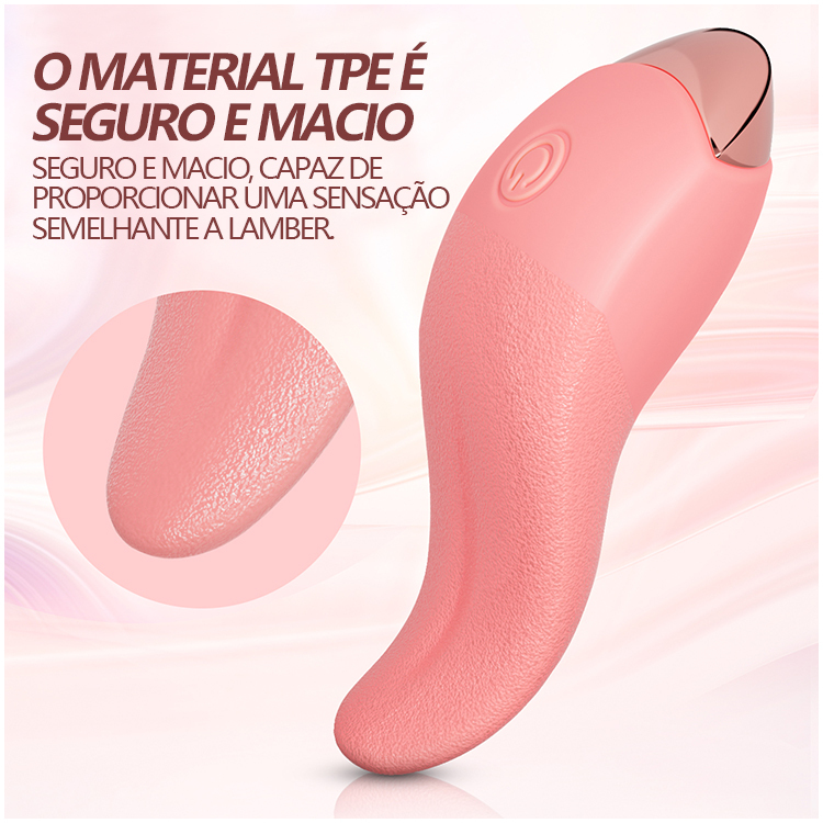 Vibrador de Língua com 10 Modos
