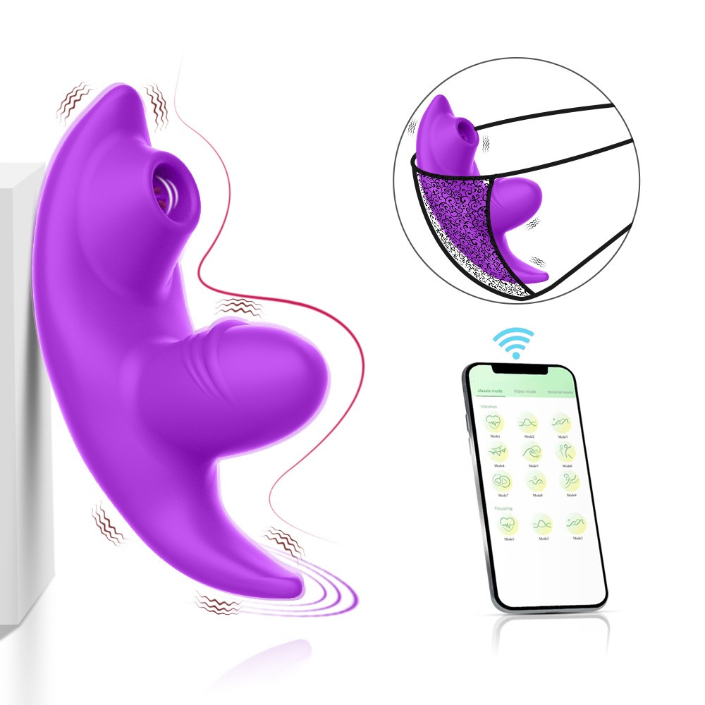 Vibrador de Casal APP Bluetooth Recarregável à Prova D’água Silicone Macio Vibração Forte Silencioso