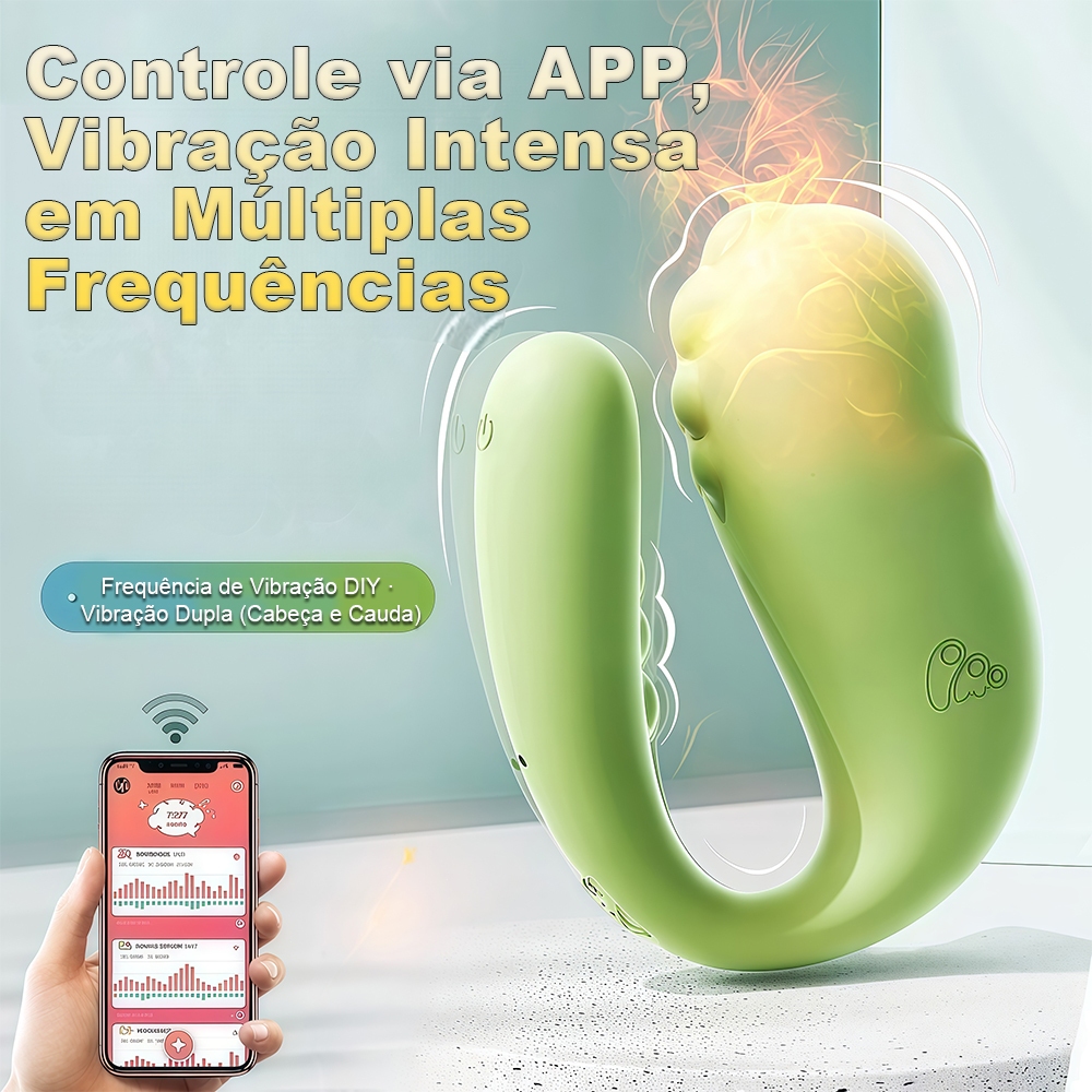 Vibrador Bluetooth Sem Fio – Controle no Celular, 9 Modos de Vibração, Uso com Calcinha