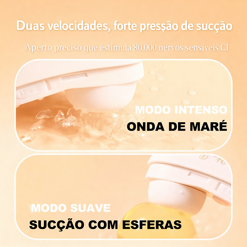 Sugador Feminino Discreto Estilo Compacto Portátil Type-C Recarregável Envio Discreto