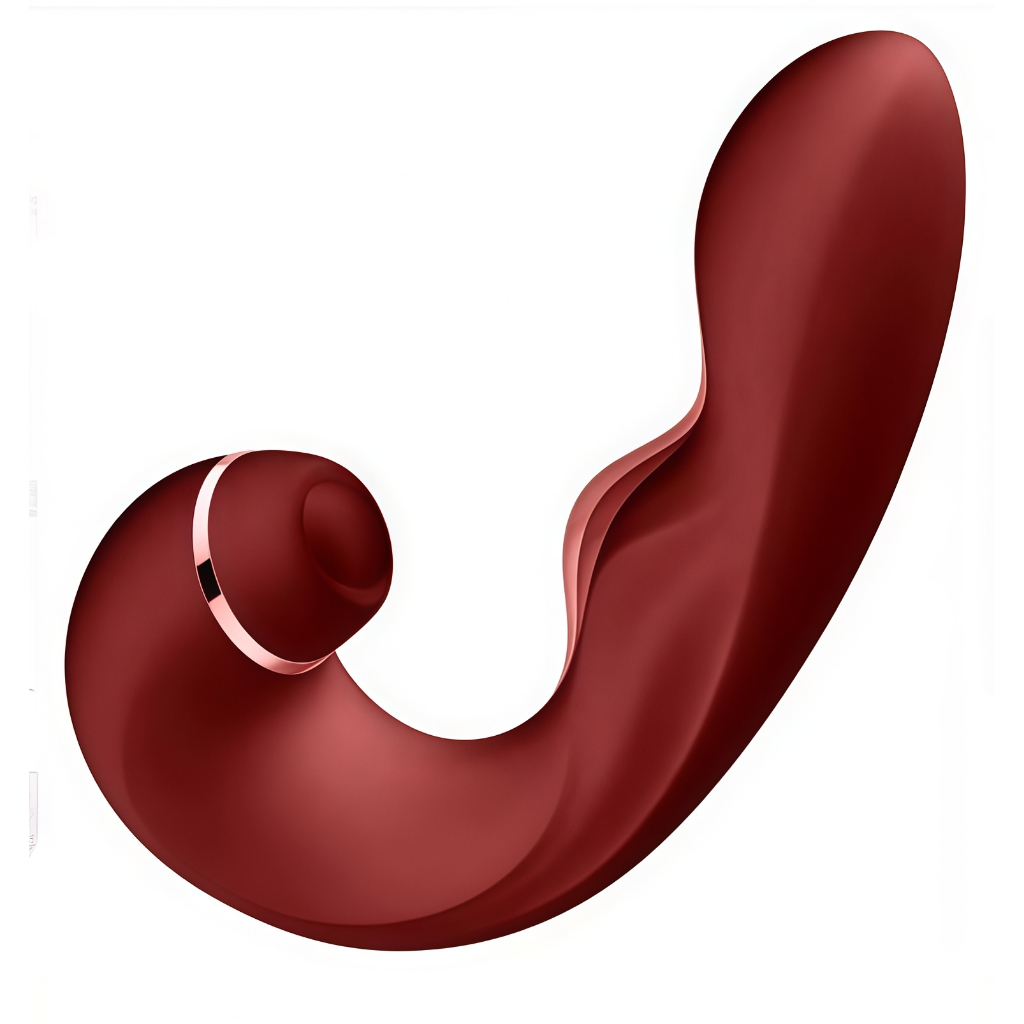 Vibrador e Estimulador Recarregável 3 em 1 para Clitóris/Vagina/Ponto G com Sucção Potente