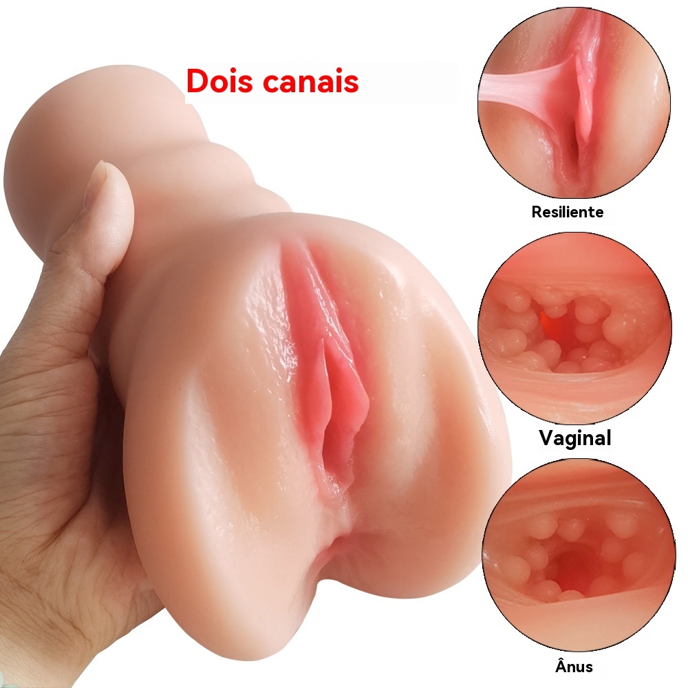 Masturbador Masculino com Duplo Canal
