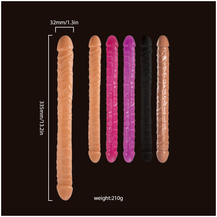 Dildo Duplo Flexível 13,2 Polegadas – Toque Realístico, Uso Versátil