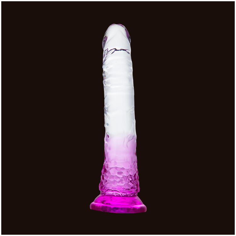 Dildo Transparente com Base de Sucção