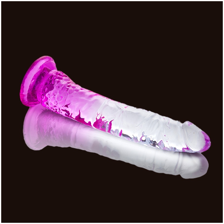 Dildo Transparente com Base de Sucção