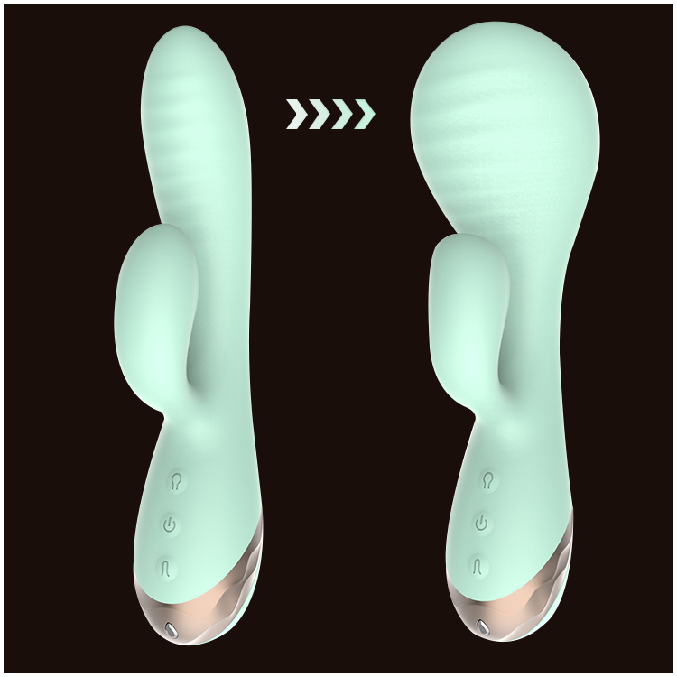 Vibrador com Expansão Inflável e Dupla Estimulação