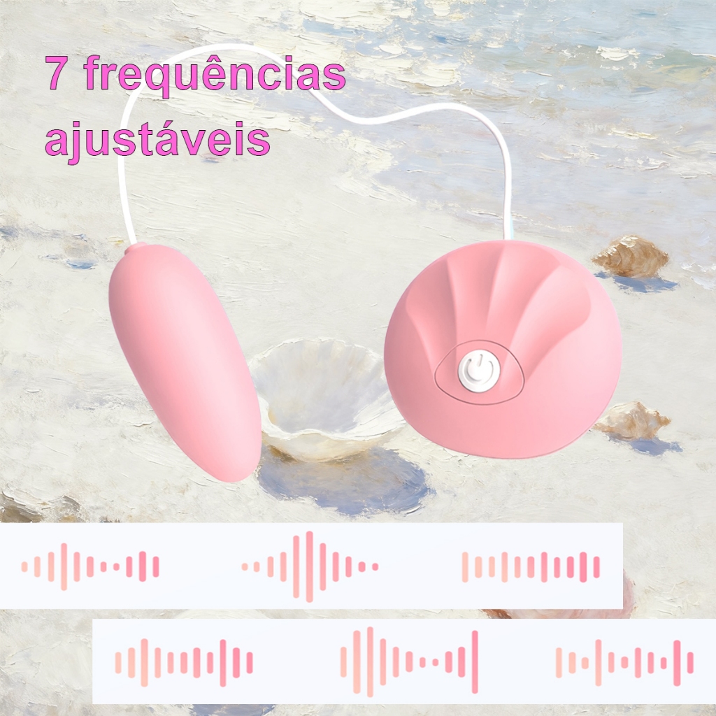 Mini Vibrador em Forma de Concha · Portátil · Silencioso · Vários Modos