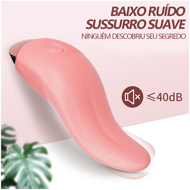 Vibrador de Língua com 10 Modos