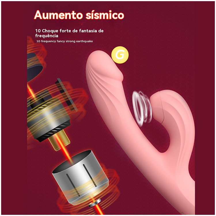 Vibrador com Sucção e Aquecimento