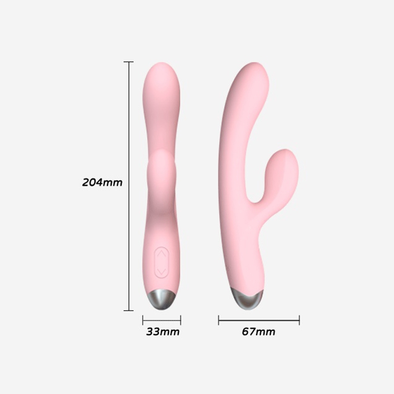 Vibrador Feminino Estimulador de Ponto G Vibrador de cabeça dupla à prova d'água IPX6
