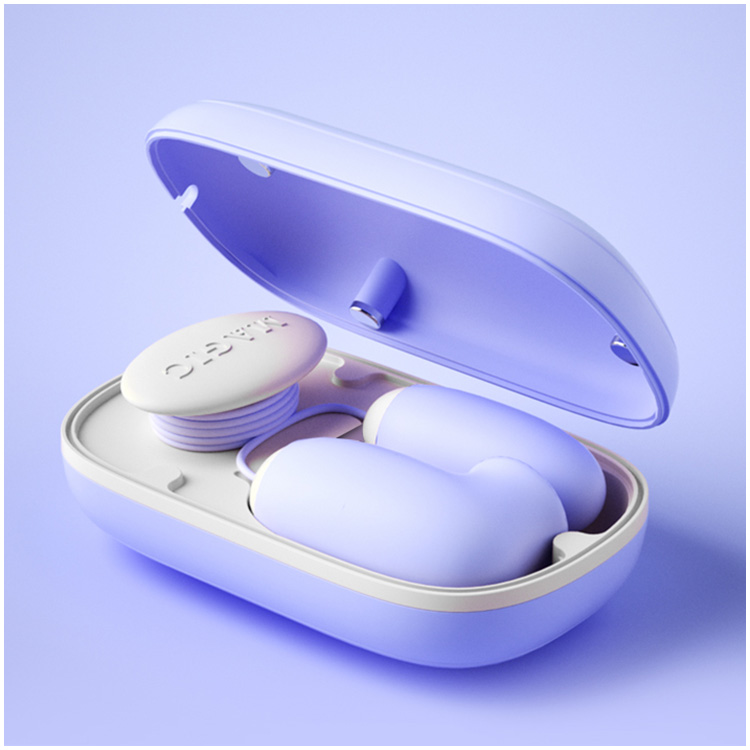 Vibrador Duplo com Sucção e Vibração – Estojo Magnético, 12 Modos