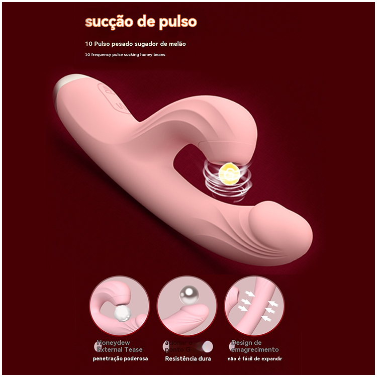 Vibrador com Sucção e Aquecimento