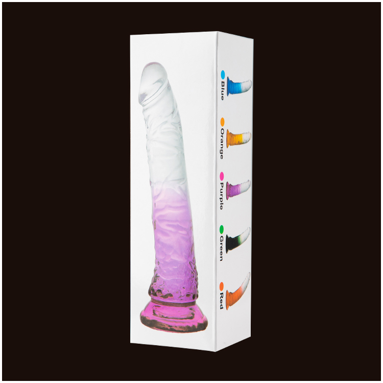 Dildo Transparente com Base de Sucção