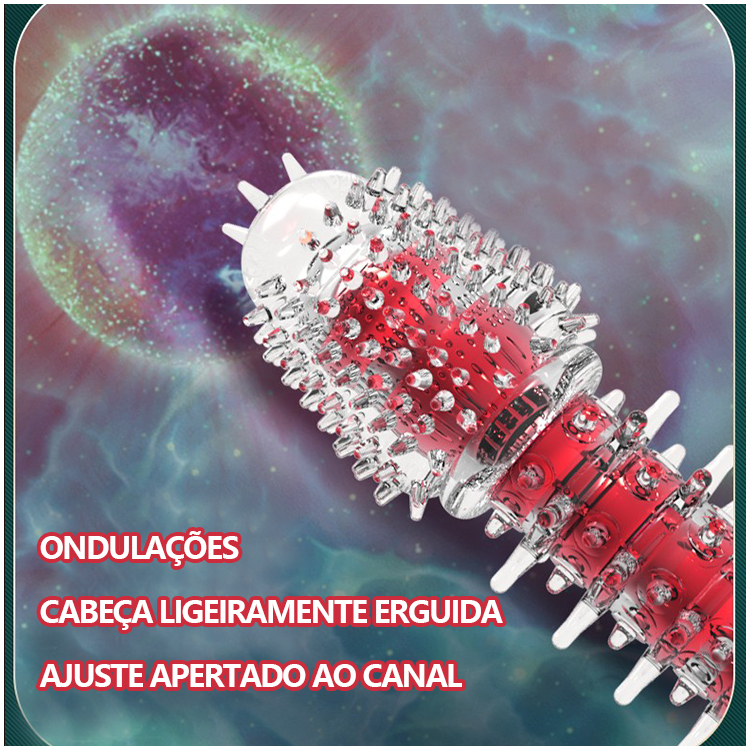 Vibrador Multi-texturizado com 20 Modos – Design Realístico de Glans, À Pilha, à Prova d'Água