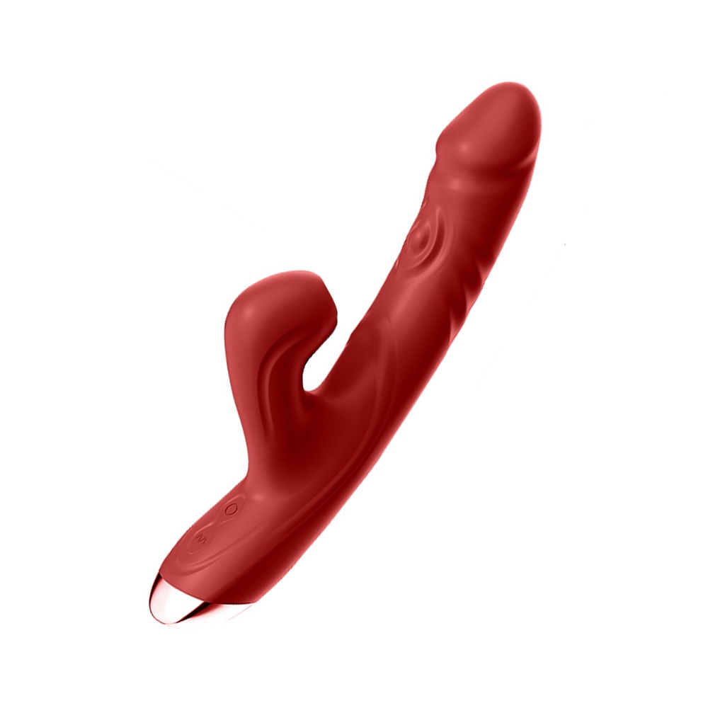 Vibrador Feminino 2 em 1 Sucção e Vibração 10 Modos Ponto G Clitóris Recarregável USB
