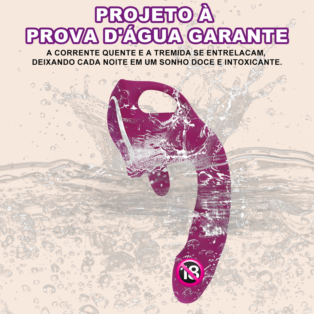 Vibrador Rabbit Recarregável Língua LANÇAMENTO Para Mulheres Estimulador de Clitóris Ponto G
