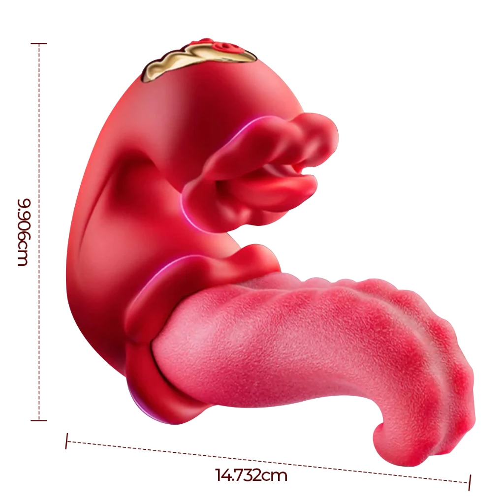 Vibrador Feminino Língua Artificial, Dupla Vibração, Silencioso, Recarregável USB, Envio Discreto