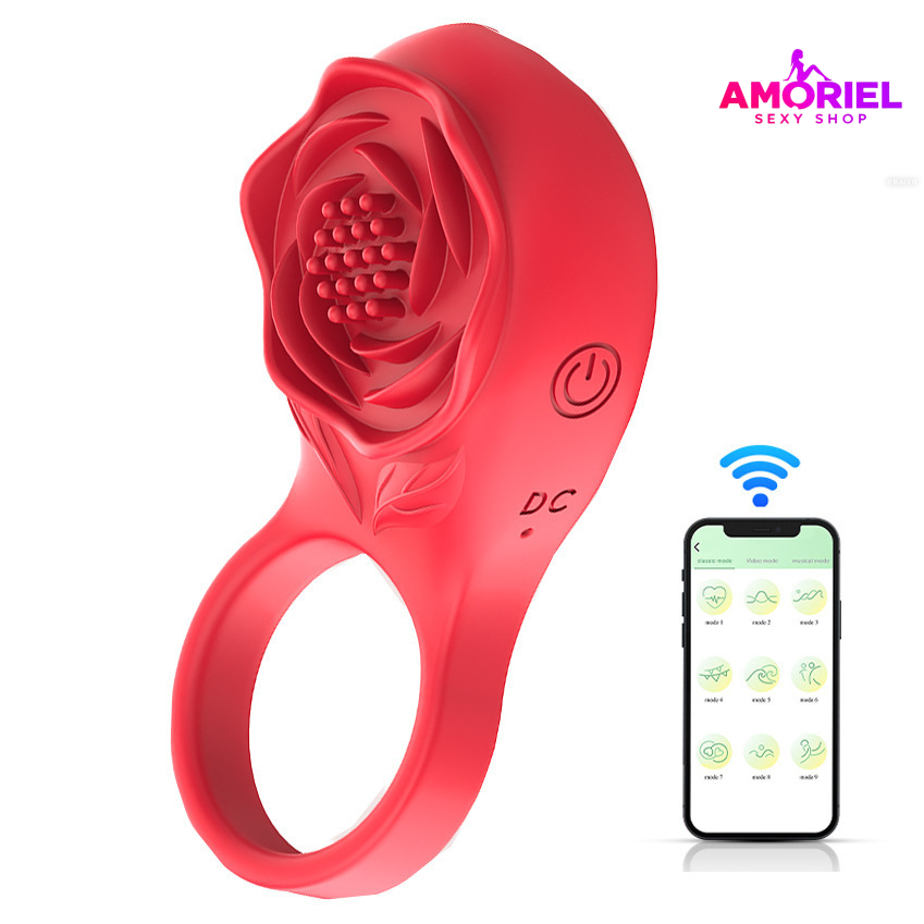 Anel de Prazer AMORIEL 3,5 CM: Vibro, Texturas e Estímulo Clitoriano—– Entrega Discreta