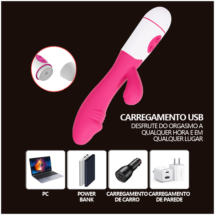 Vibrador Estimulador de Ponto G e Clitóris