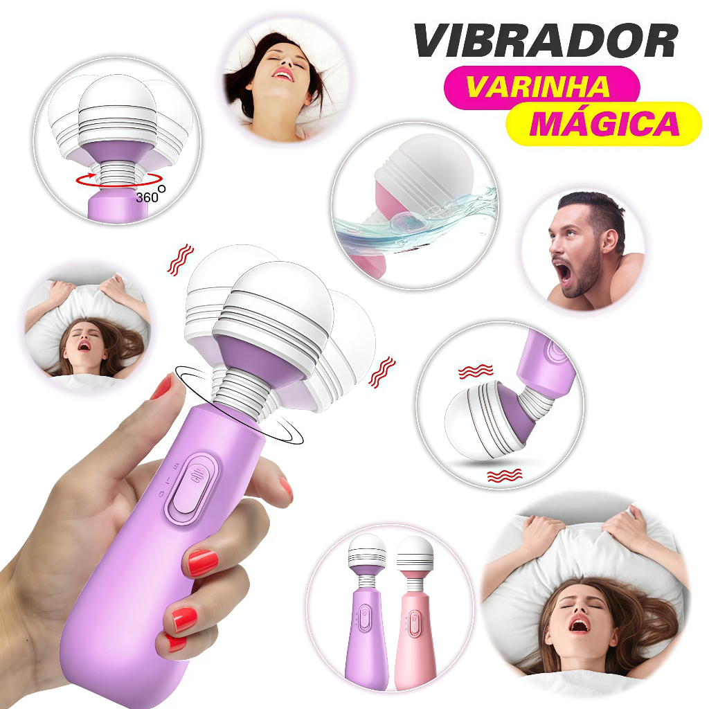 Vibrador Feminino Ponto G à Prova d’Água Mini Varinha Mágica Sexy Shop Produtos