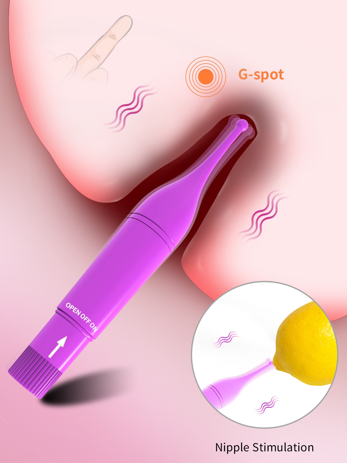 Vibrador de Alta Frequência Tipo Caneta