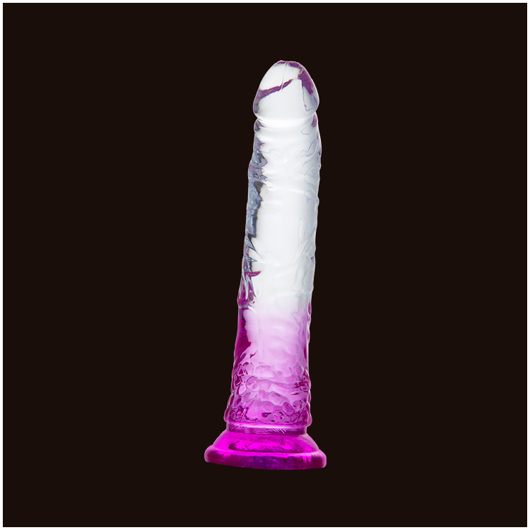 Dildo Transparente com Base de Sucção