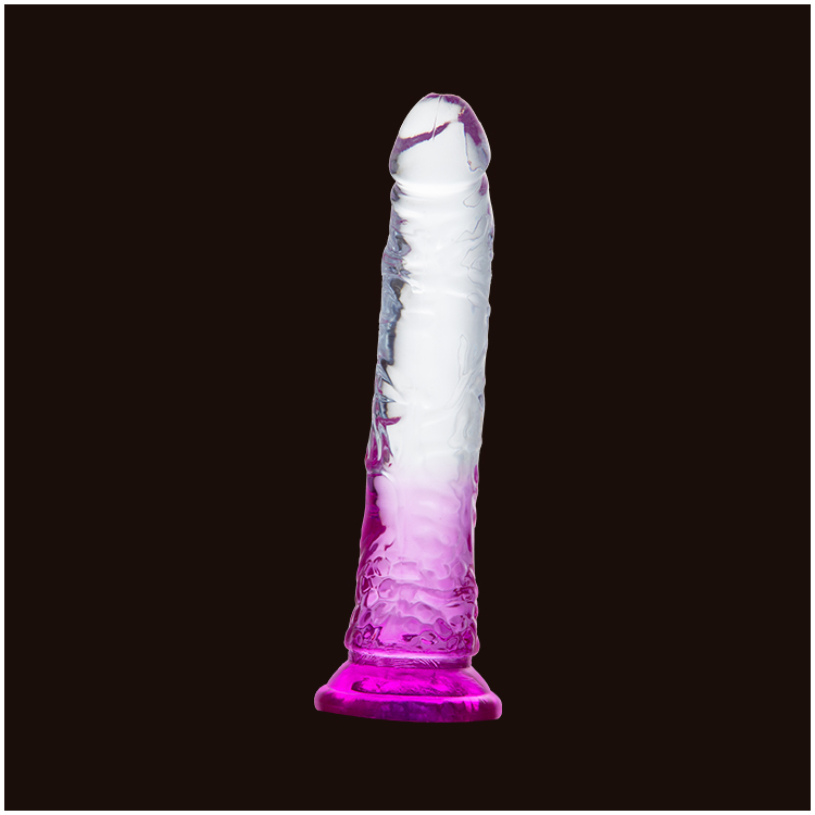 Dildo Transparente com Base de Sucção