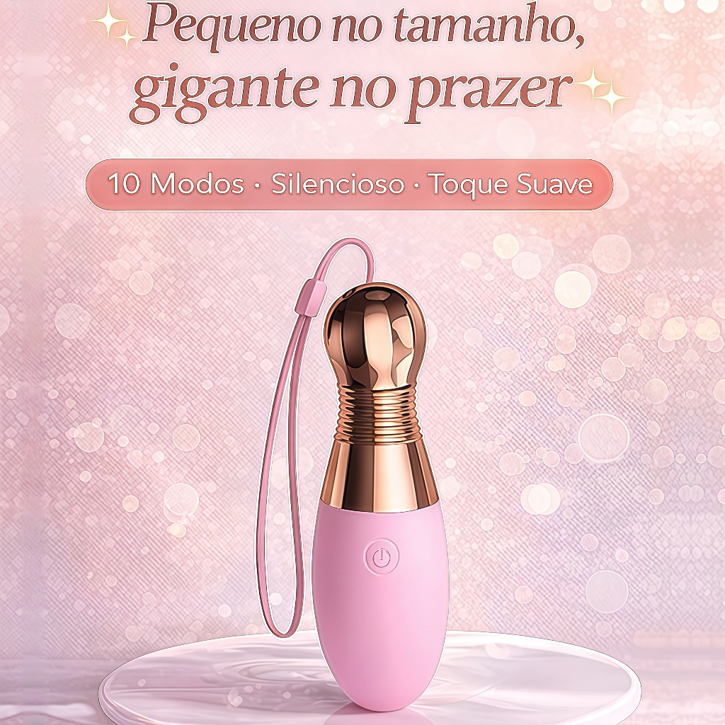 Mini Vibrador Bullet 10 Modos · Silencioso · Discreto · Portátil · Toque Suave · Uso Fácil