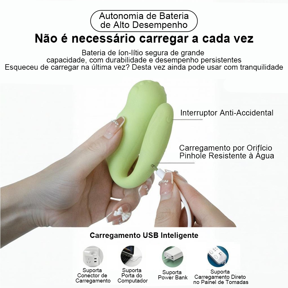 Vibrador Bluetooth Sem Fio – Controle no Celular, 9 Modos de Vibração, Uso com Calcinha
