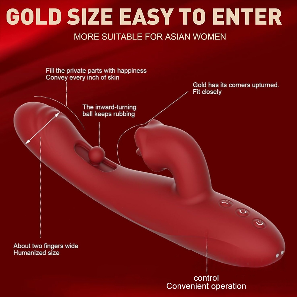 Vibrador Feminino 3 em 1 Ponto G Clitóris Língua Vibratória 10 Modos Recarregável