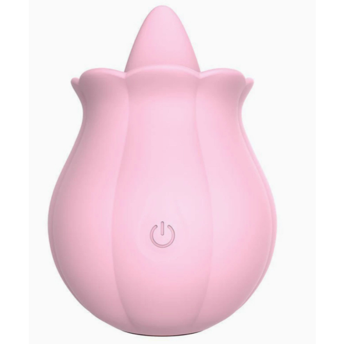 Estimulador 2 em 1 Língua Vibratória com Movimento Vai e Vem | Estimula Clitóris, Vagina e Anal, Recarregável