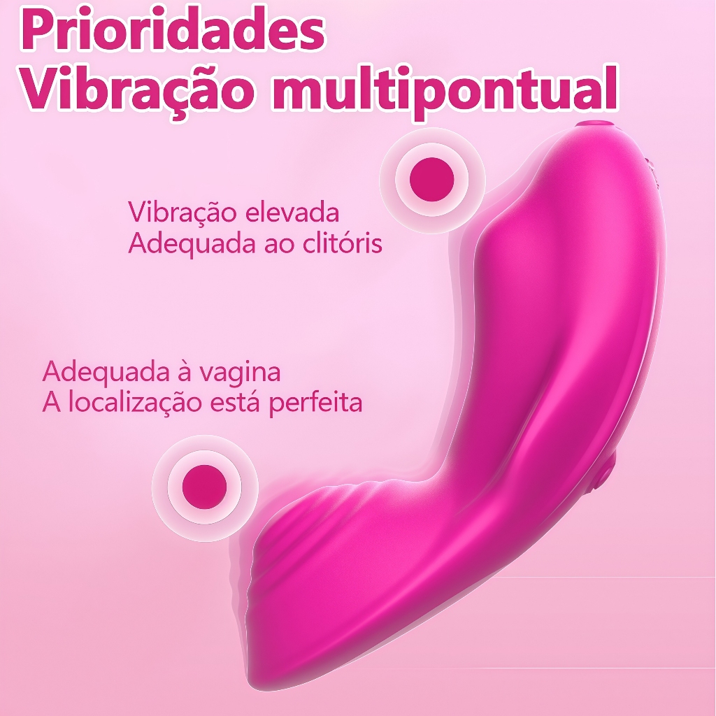 Calcinha Vibratória com App – 9 Modos de Vibração, Controle Remoto
