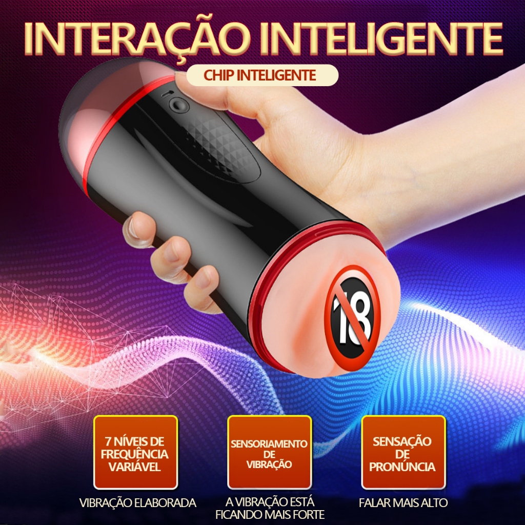 Masturbador Masculino - Estimulação Vaginal Realista - Muro Interno Simulado