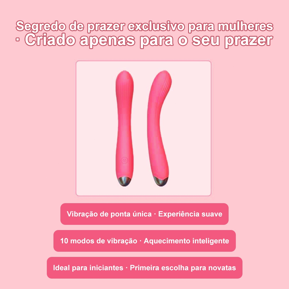 Vibrador Íntimo Potente para Mulheres – Recarregável, Silencioso e Prazer Intenso