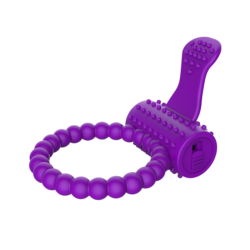 Anel Peniano Vibratório com Estimulador Triplo